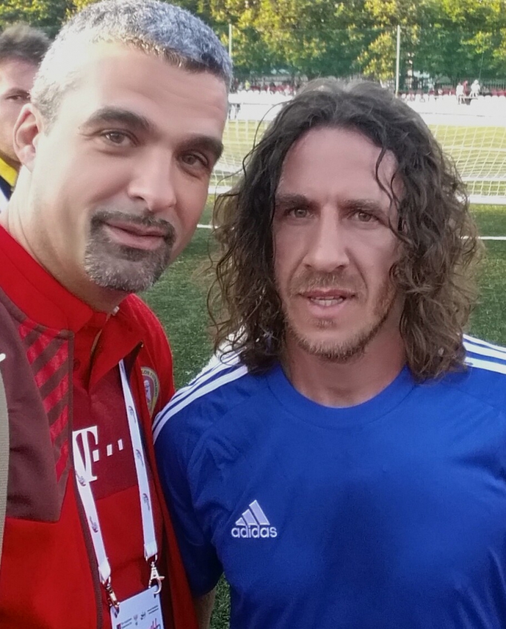 Aurelian Temișan și Cosmin Seleși, întâlnire cu Puyol și Gianni Infantino