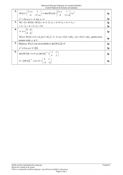 BAREM MATEMATICA M4 pedagogic