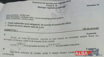 Subiecte Bac Biologie 2016 ConsultÄƒ Aici Subiectele La Biologie Bacalaureat 2016