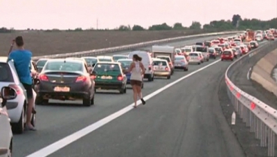 Trafic Intens Pe Autostrada Soarelui Sensul De Mers CÄƒtre ConstanÅ£a