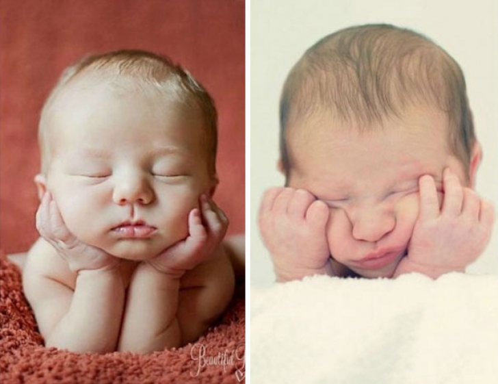 Imagini adorabile: n-o să te poţi opri din râs! Părinţii fac fotografii bebeluşilor, dar nu le ies