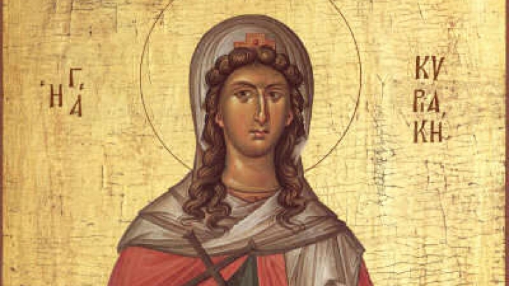 Ce sfântă este prăznuită de ortodocşi pe 7 iulie. În limba greacă, numele ei înseamnă "duminică"