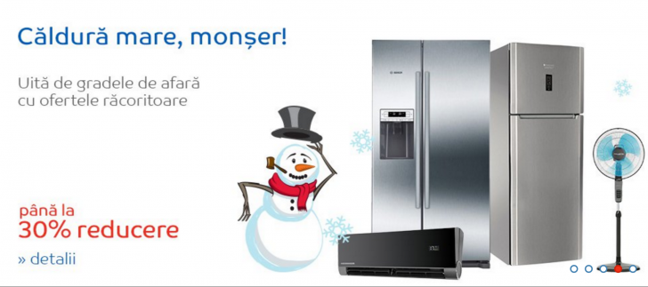 eMAG – Promotie foarte mare la frigidere si aparate de aer conditionat