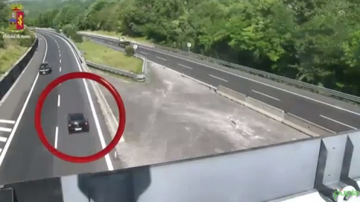 Șofer român, prins după ce a mers 15 Km pe contrasens, pe autostradă. Poliția nu au stat la discuții