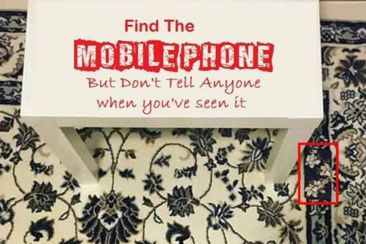 Cea mai grea provocare online. Poți găsi telefonul mobil pe covorul din imagine?