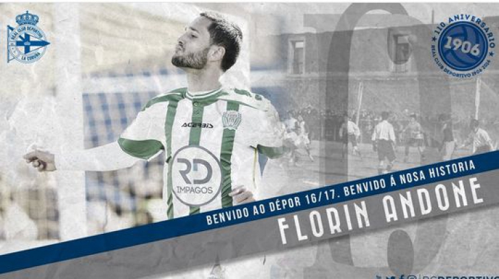 Este oficial! Florin Andone a semnat cu Deportivo La Coruna