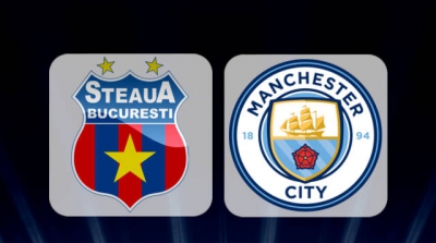 Play-off-ul Champions League: Steaua, umilită cu 0-5 pe teren propriu de Manchester City 