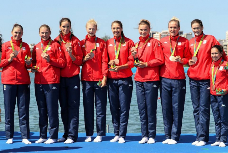 O nouă victorie la RIO 2016! CANOTAJ: echipajul feminin de 8+1 al României, medalie de bronz