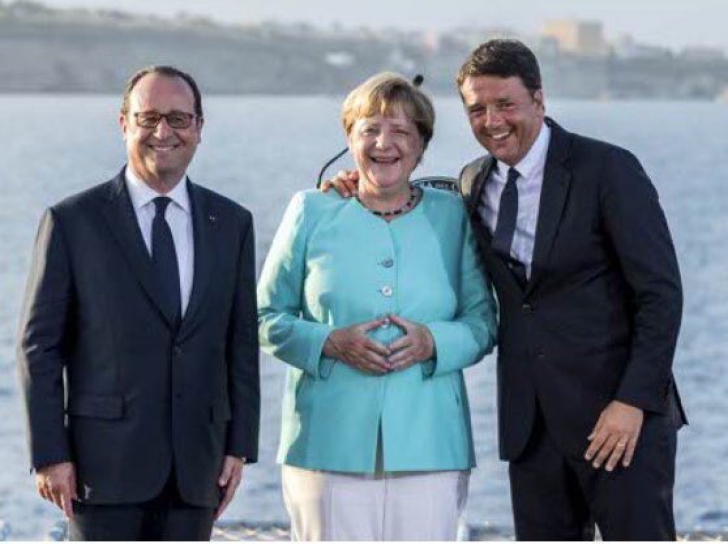 Merkel, Hollande și Renzi