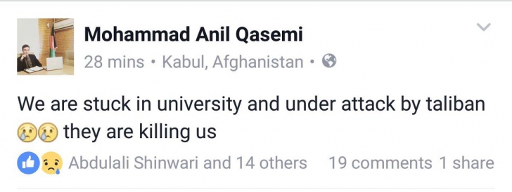 Atac armat la Universitatea Americană din Kabul: Cel puțin 12 morți și 44 de răniți - UPDATE