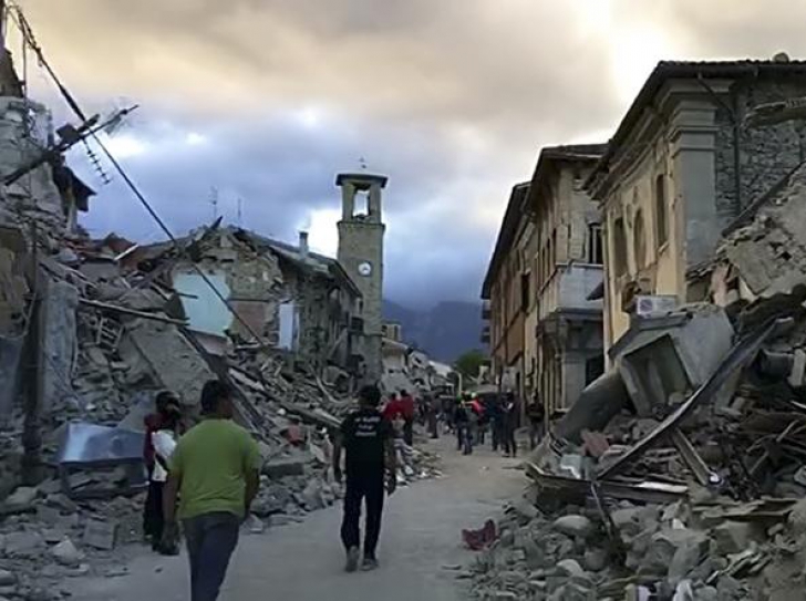 Cutremurul din Italia. Martor ocular: "Mă clătinam din perete în perete, nu reuşeam să ajung la uşă"