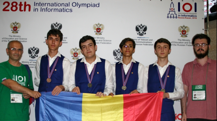 Performanță extraordinară a elevilor români: 4 medalii la Olimpiada Internațională de Informatică