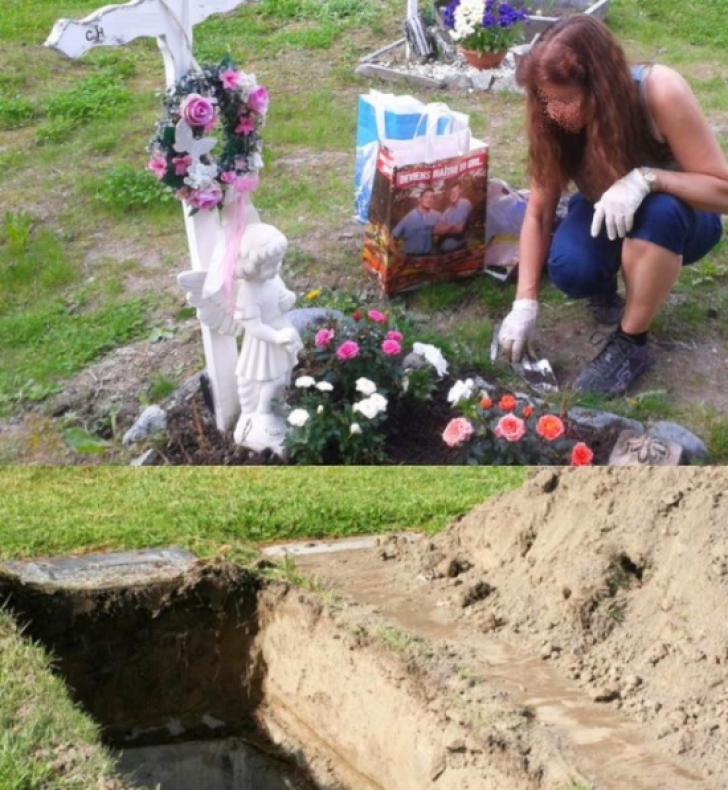 Şi-a îngropat copilul acum o lună şi s-a dus zilnic cu flori la mormântul lui. E şocant ce a urmat