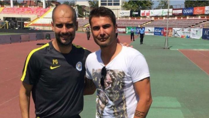 Adi Mutu s-a întâlnit cu Guardiola la Bucureşti. Ce i-a cerut "Briliantul" antrenorului de la City