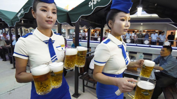 Primul festival al berii din Coreea de Nord. Imagini incredibile 