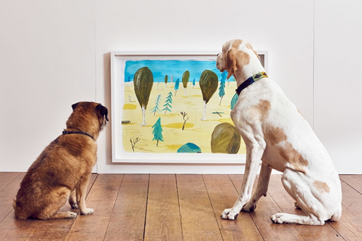 S-a deschis prima expoziție de artă pentru câini. Imaginile fac furori pe Internet