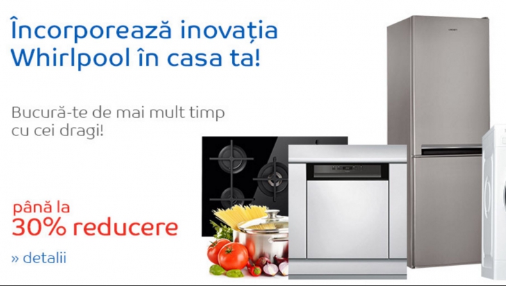 eMAG - Promotie mare pentru electrocasnicele Whirlpool