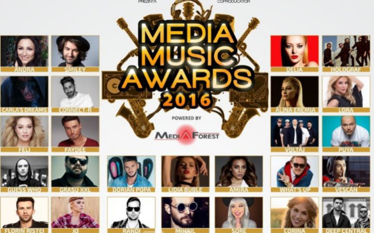 Media Music Awards 2016, LIVE. 30 de nume grele vor urca pe scena de la Sibiu 