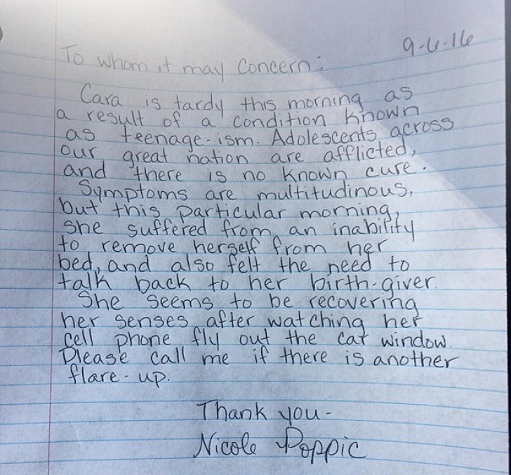 Scrisoarea pe care o femeie i-a trimis-o profesoarei fiicei sale. Totul a devenit VIRAL!