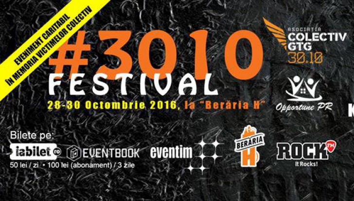 #3010 Festival – eveniment caritabil în beneficiul victimelor din Colectiv