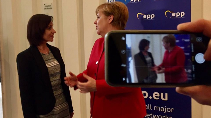 Merkel și liderii PPE, susținere pentru Maia Sandu în scrutinul din R. Moldova