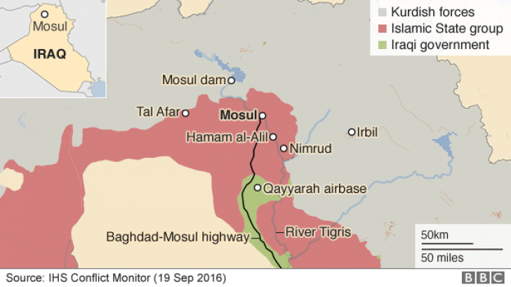 Zeci de mii de luptători în asaltul masiv pentru eliberarea Mosulului. Cum va decurge operațiunea
