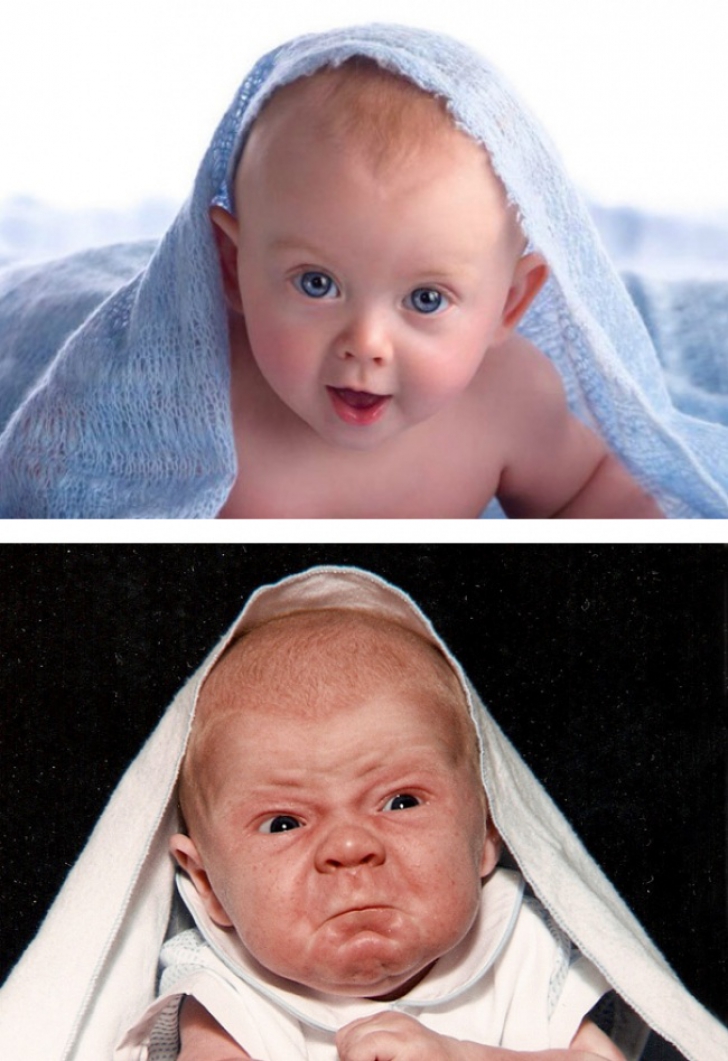 Cele mai amuzante poze cu bebeluşi: Ce fotografii au vrut părinţii să facă şi ce a ieşit. DEZASTRU!