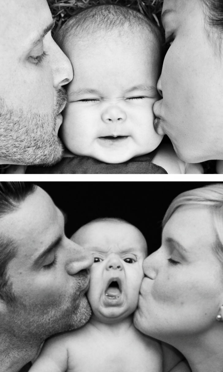 Cele mai amuzante poze cu bebeluşi: Ce fotografii au vrut părinţii să facă şi ce a ieşit. DEZASTRU!