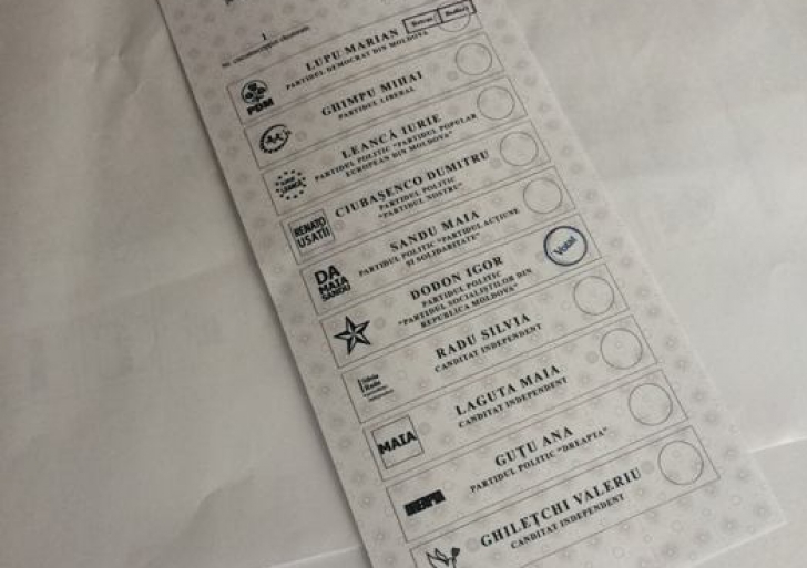 ALEGERI MOLDOVA. Poze cu buletine de vot pe care a fost aplicată deja ştampila "VOTAT", pe Facebook