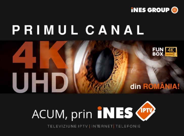 iNES GROUP a lansat primul canal TV 4K/Ultra HD din România! (P)