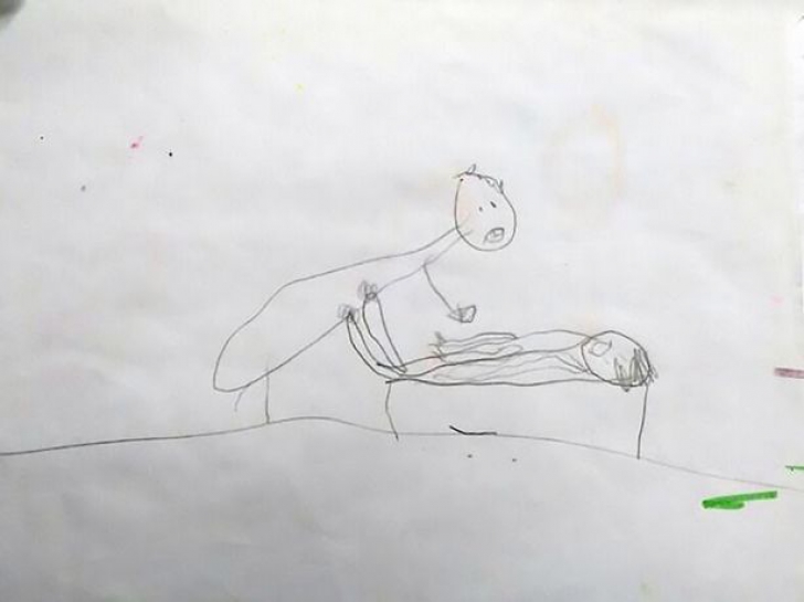 Fetiță de 5 ani, abuzată sexual de un preot. Ea a desenat prin ce-a trecut. Cutremurător!