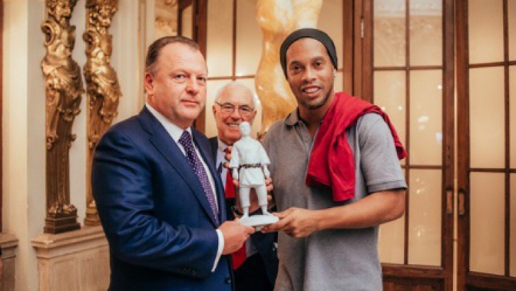 Marius Vizer, președintele Federației Internaționale de Judo, s-a întâlnit cu Ronaldinho