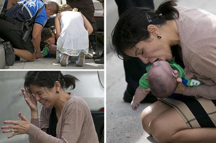 Ce făcea această femeie cu un bebeluş pe marginea drumului. Martorii nu vor uita prea curând acea zi