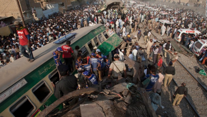 Accident tren Pakistan
