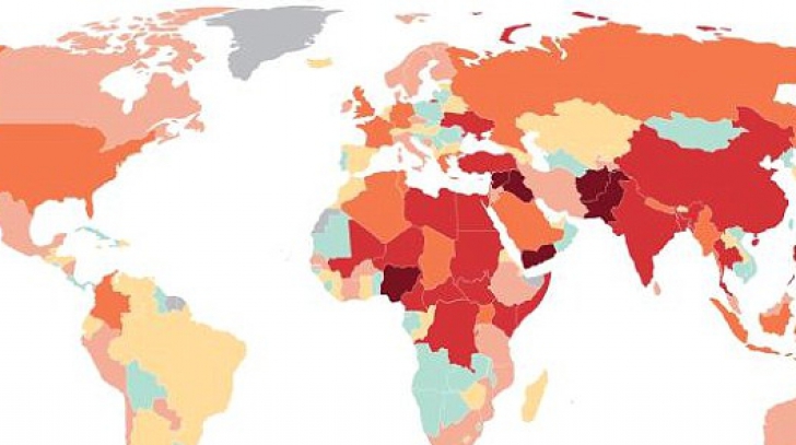 Harta terorismului 2016