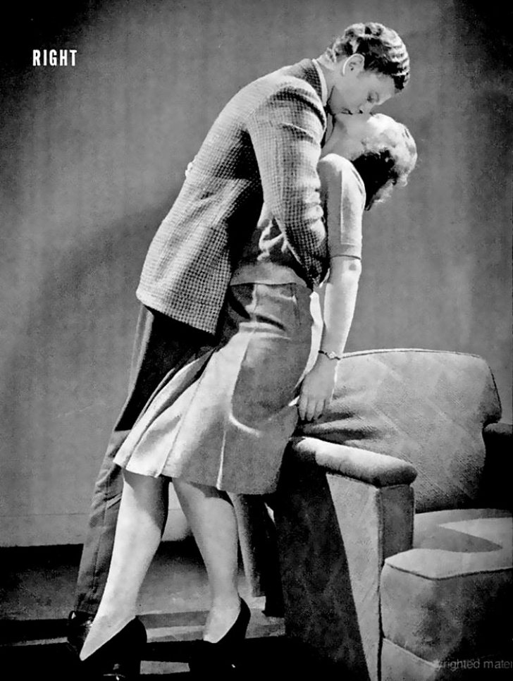 Cum arăta sărutul perfect într-un pictorial educativ realizat în anul 1942