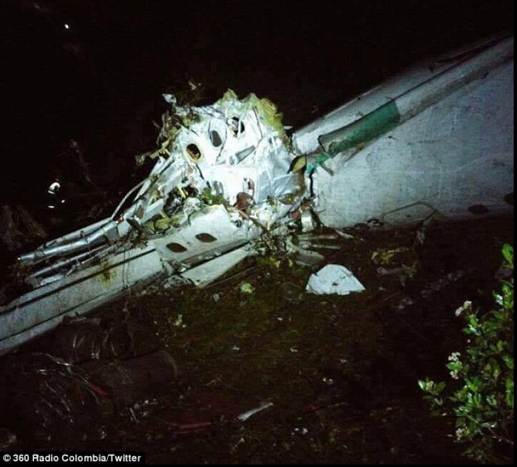 Tragedie aviatică în Columbia. 76 de persoane şi-au pierdut viața