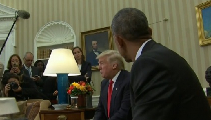 Prima întâlnire Trump-Obama, la Casa Albă. Trump: "Abia aştept să îi cer, în viitor, sfatul"