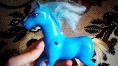 A primit cadou un ponei de jucărie. Fetița l-a desfăcut și a împietrit de uimire de ce a găsit în el