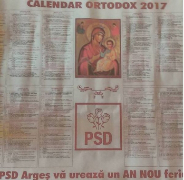 Calendar ortodox 2017 Argeș