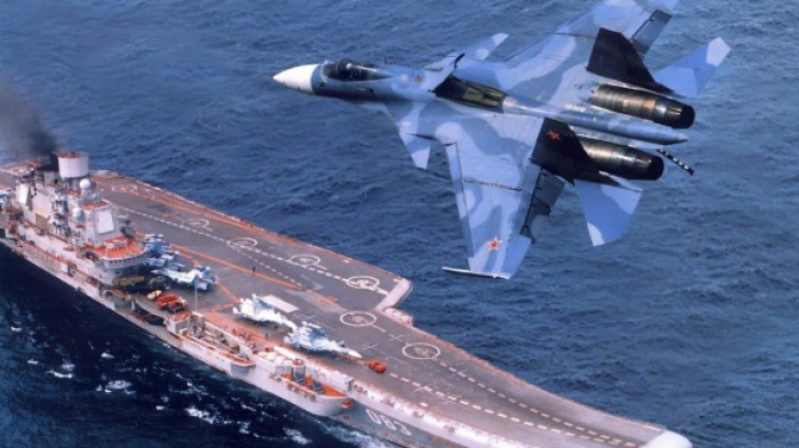 Încă un avion rusesc prăbușit în Mediterana în timp ce ateriza pe Amiral Kuznețov