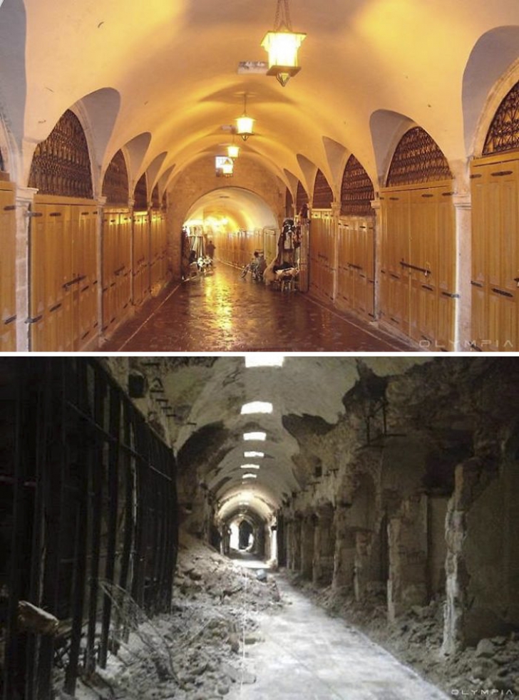 Alep, înainte și după începutul războiului! Cum s-a transformat cel mai mare oraș din Siria