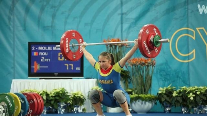 Haltere. Bianca Molie a câştigat o medalie de argint și două de bronz la Europenele de juniori 