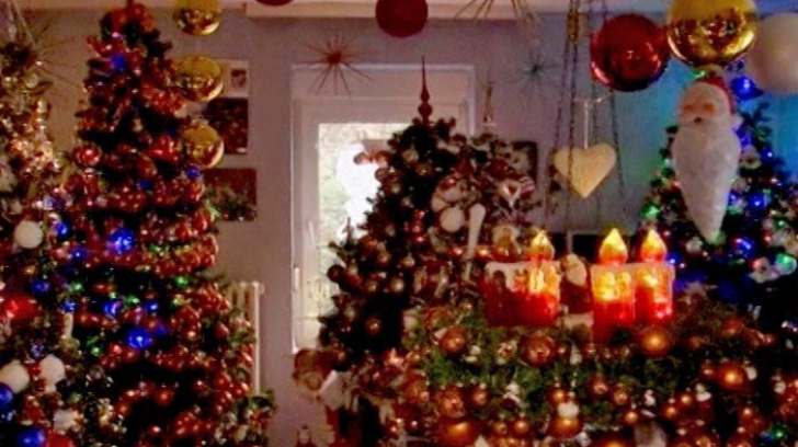 Un cuplu german și-a decorat casa cu peste 100 de brazi de Crăciun
