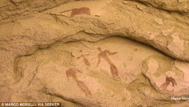 Detaliul bizar dintr-un desen rupestru de 5000 de ani. Are legătură cu naşterea lui Iisus