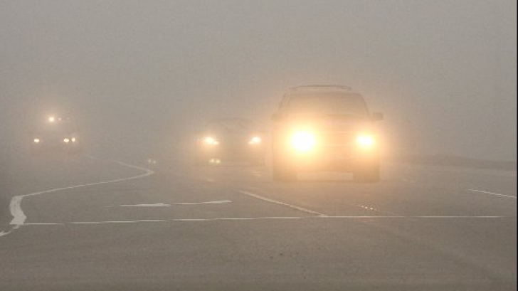 Atenție, șoferi! COD GALBEN de ceață densă pe A3