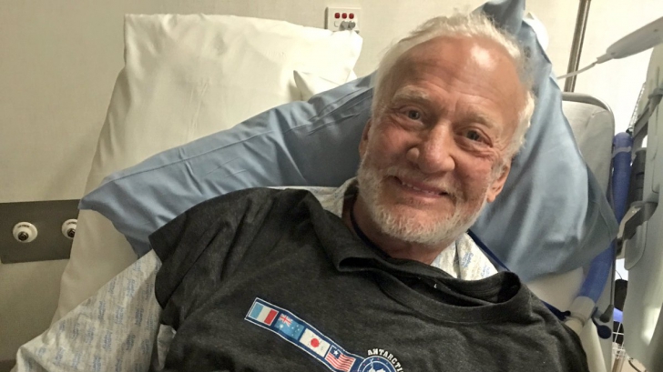 Al doilea om care a pășit pe Lună, în afara oricărui pericol după ce a fost internat în spital 