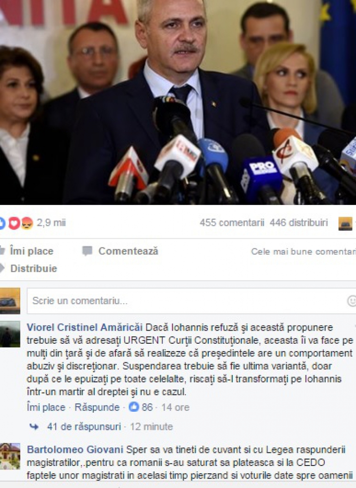 Grindeanu, propus premier. Ce mesaje au lăsat românii pe pagina de Facebook a lui Dragnea
