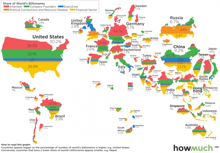 Pe harta bogaţilor lumii se află şi un român. Topul ţărilor bogate 