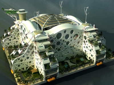 Cum arată primul oraş plutitor din lume. Metropolele de pe insule sunt viitorul
